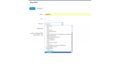 Фильтр товаров по категориям CS-Cart